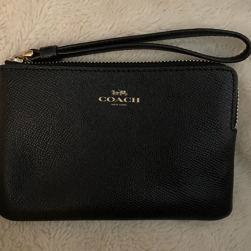 Coach Black Wristlet